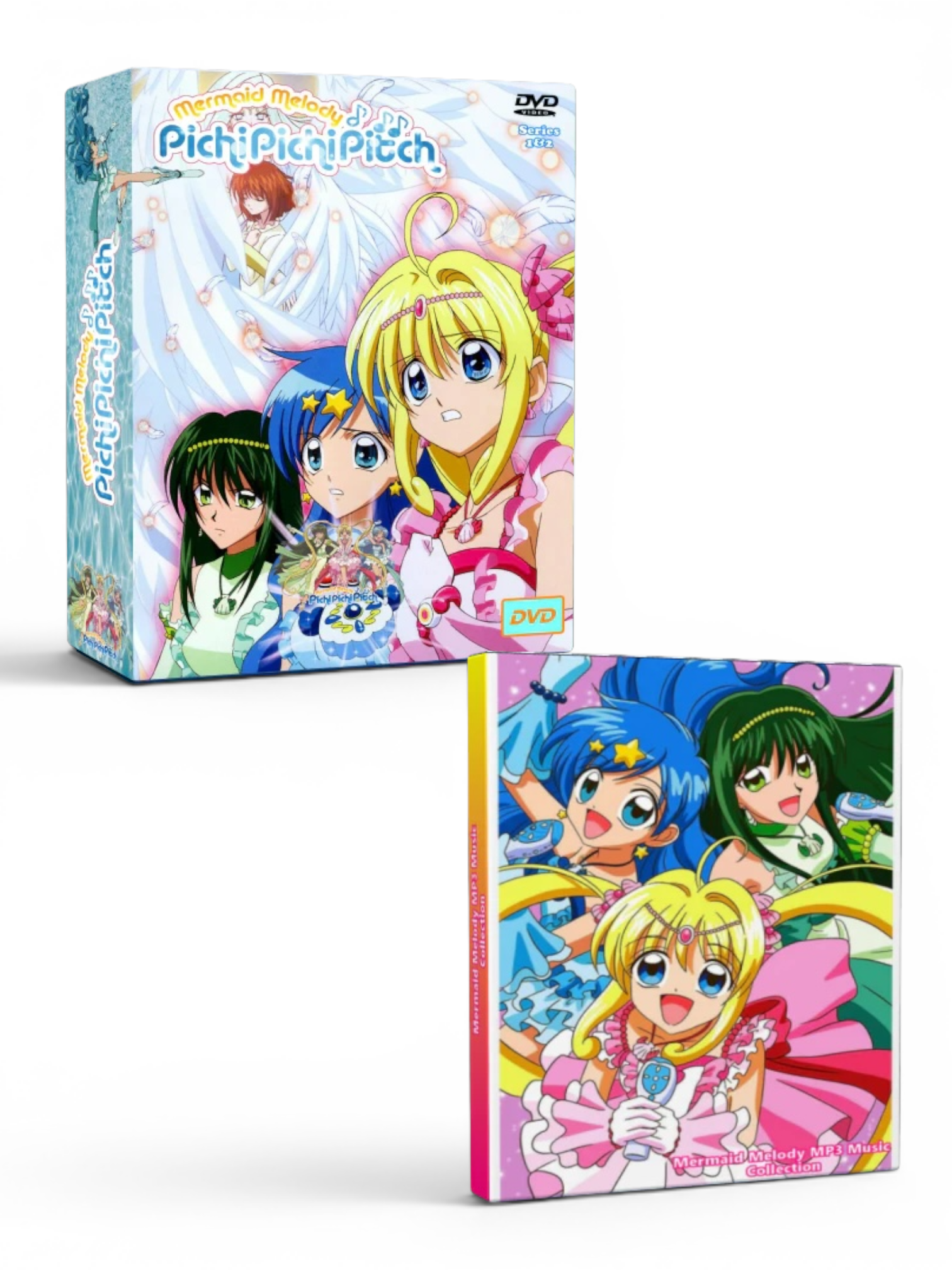 Mermaid Melody Pichi Pichi Pitch & Pure Complete Series DVD+2MP3 - RetroAnimation 