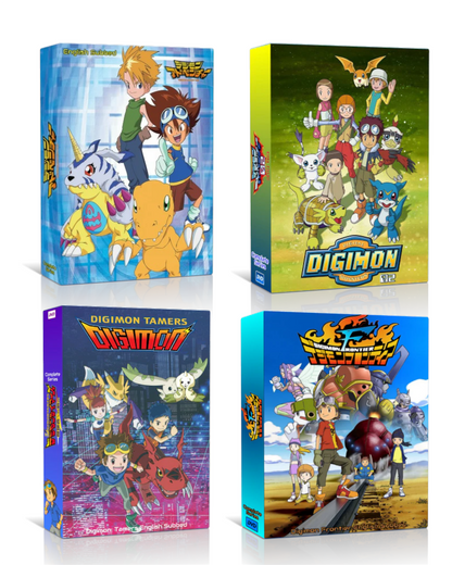 DIGIMON Complete Seasons 1 2 3 4 Subtitled DVD