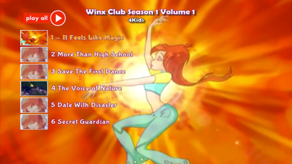 Winx Club Сезони 1-8 Пълна поредица DVD кутии 