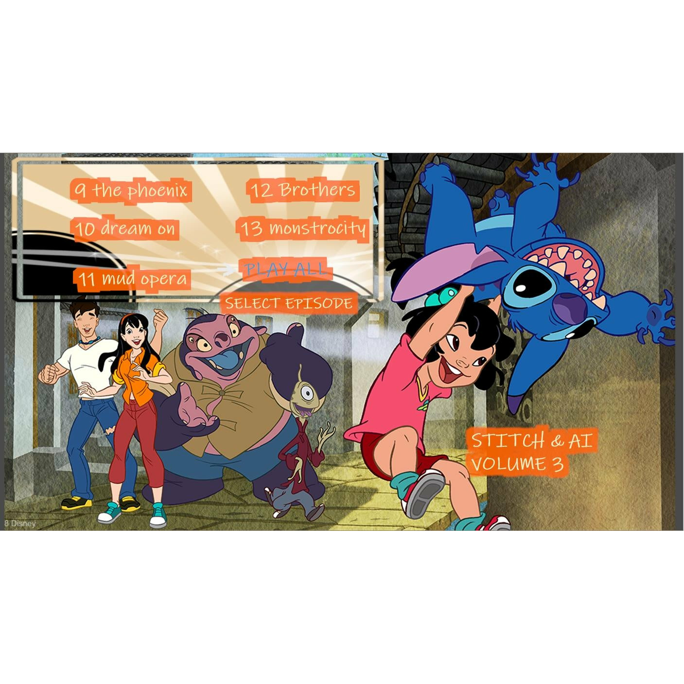 Stitch & Ai Complete English TV Series 1-13 (3 DVD Box Set